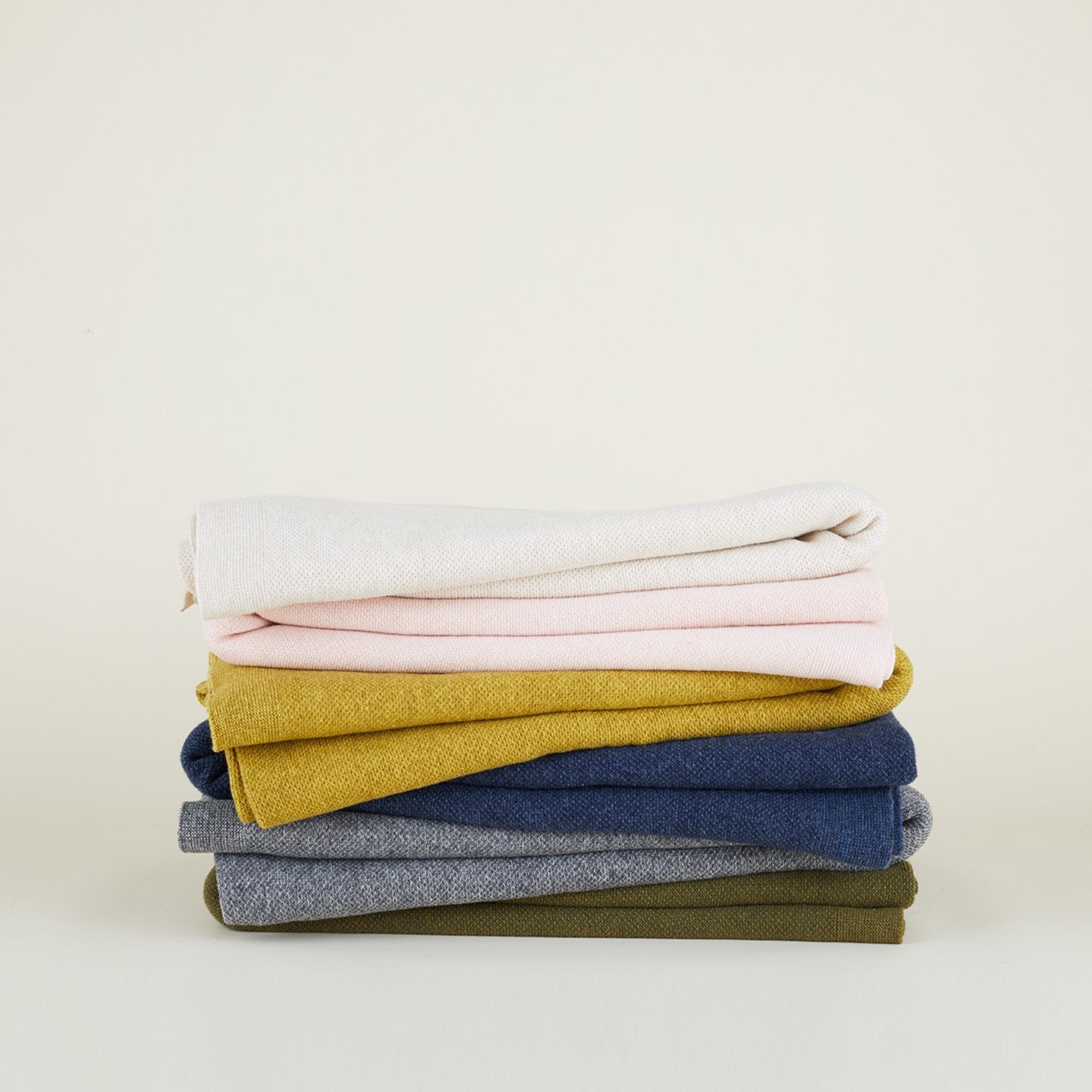 Simple Knit Oversized Throw - Mustard