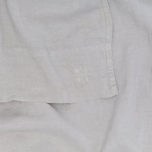 Simple Linen Flat Sheet - Light Grey