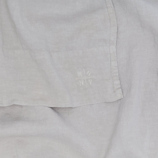 Simple Linen Flat Sheet - Light Grey