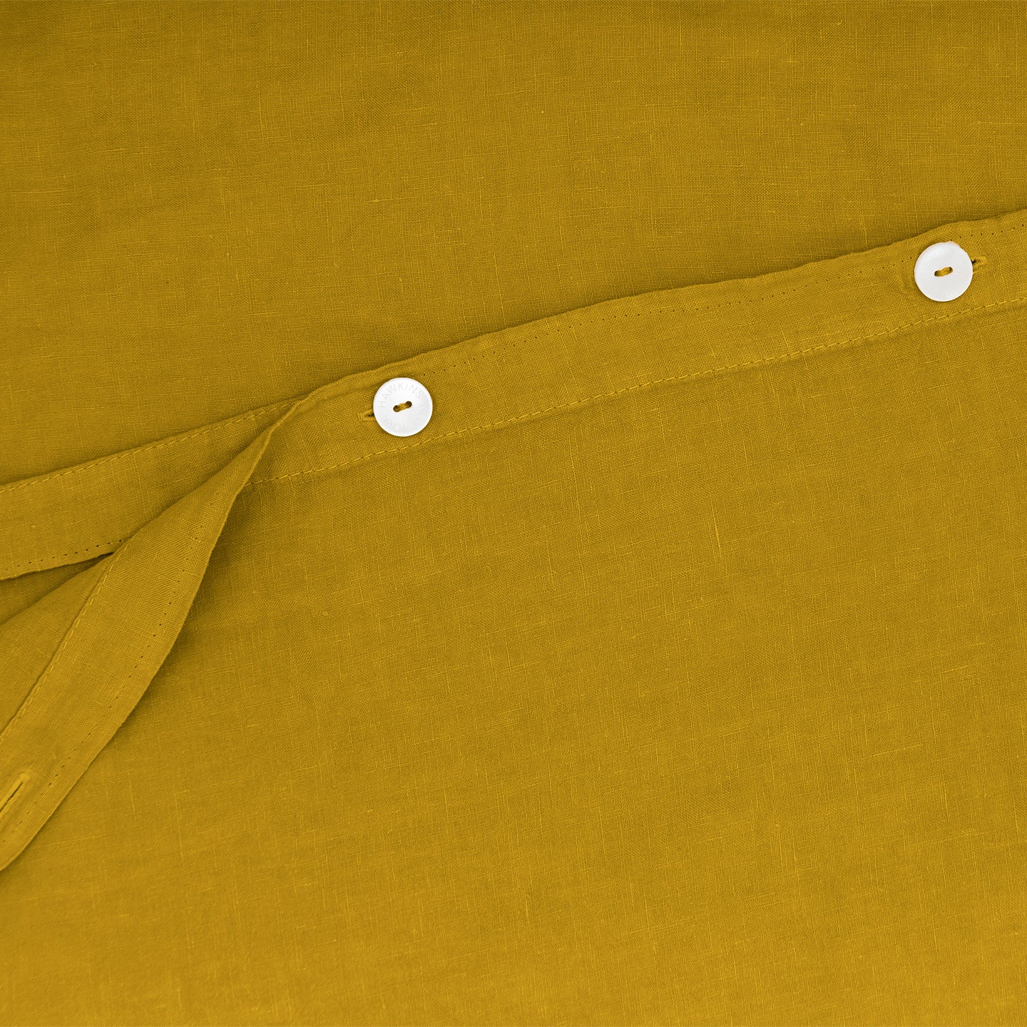 Simple Linen Duvet - Mustard