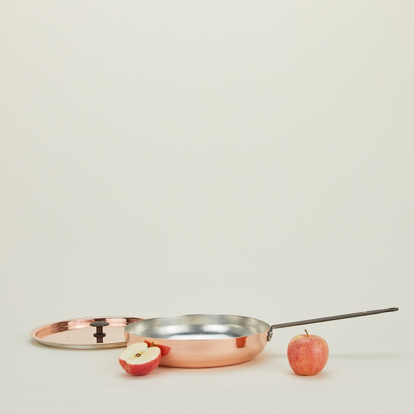 Copper Frying Pan with Lid