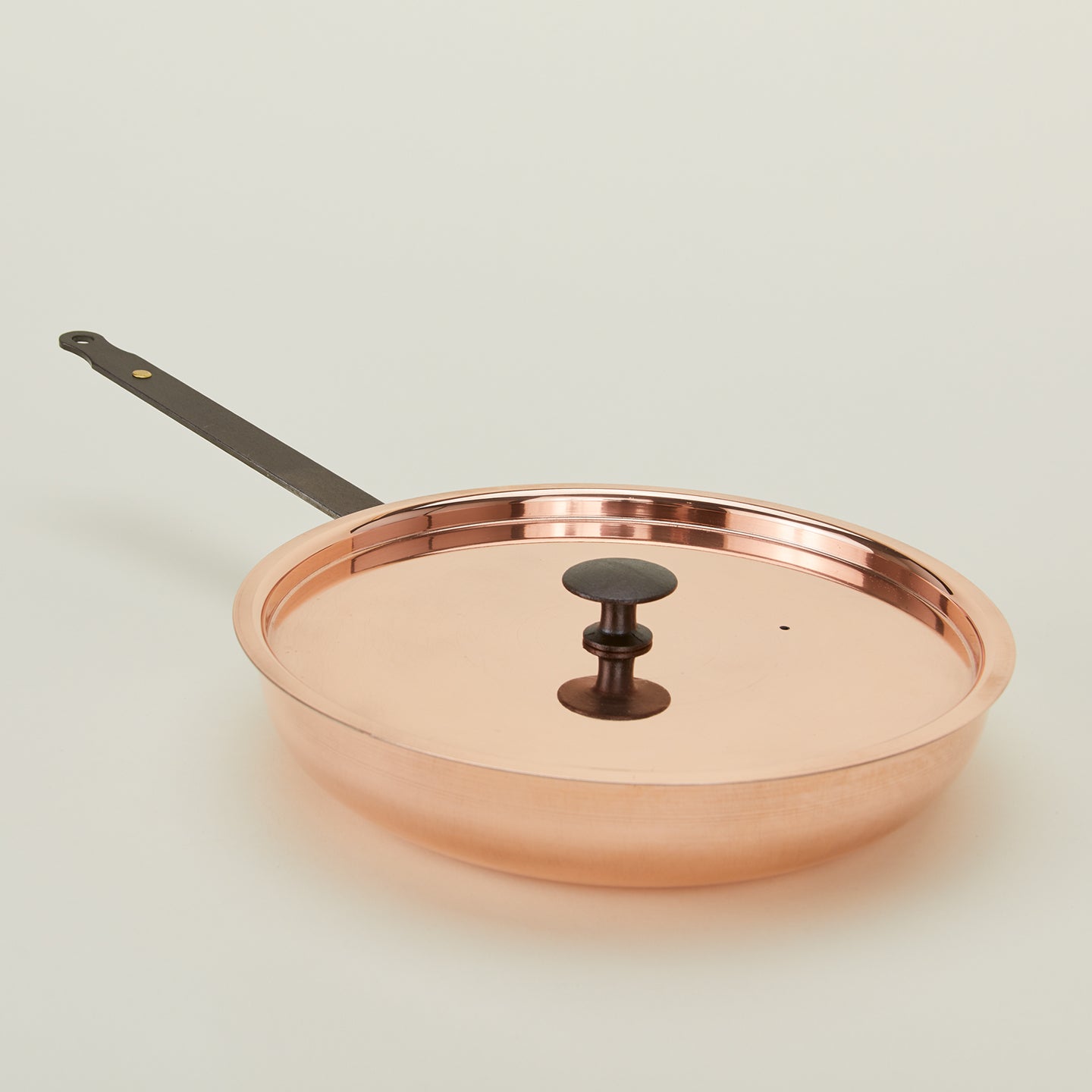 Copper Frying Pan with Lid