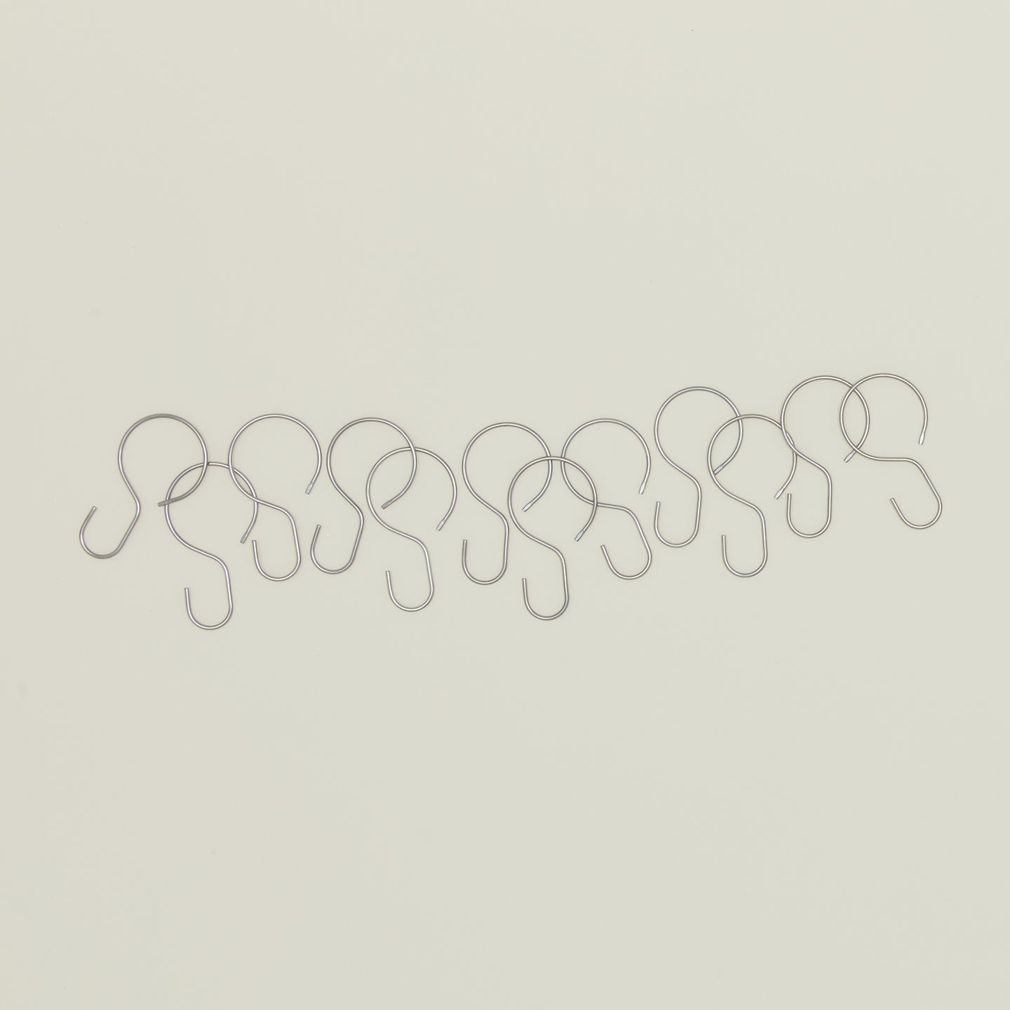 Shower Curtain Hooks - Silver