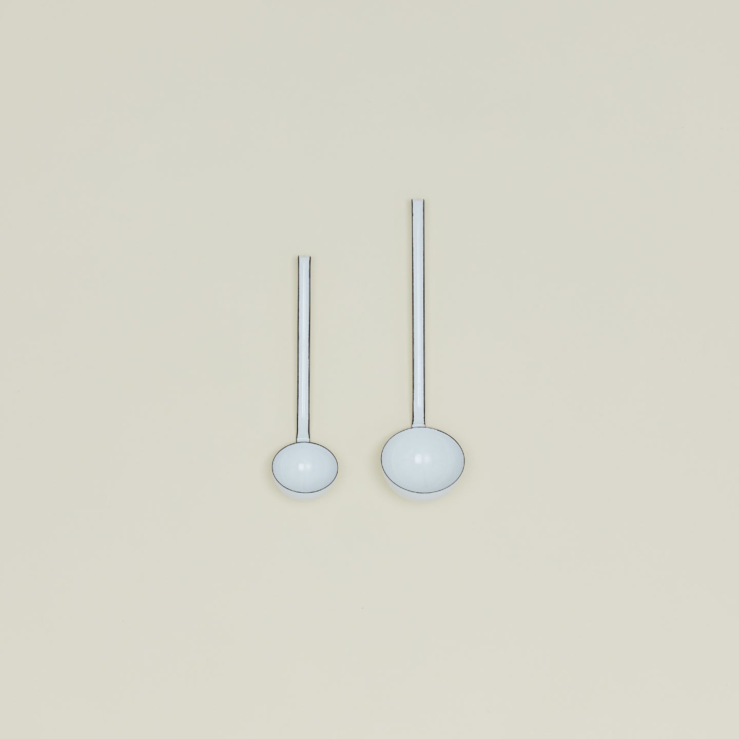 Porcelain Enamel Ladle Group