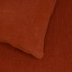Simple Linen Euro Sham - Rust