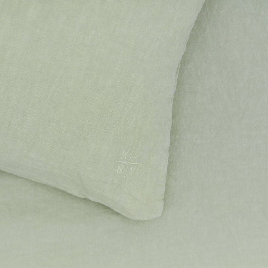 Simple Linen Euro Sham - Sage