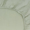 Simple Linen Fitted Sheet - Sage