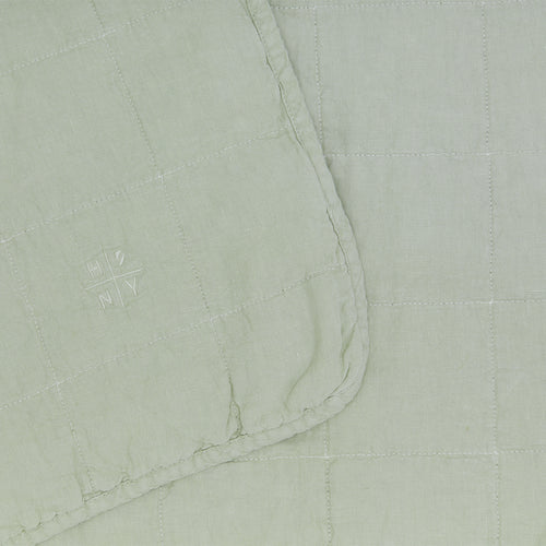 Simple Linen Quilt - Sage