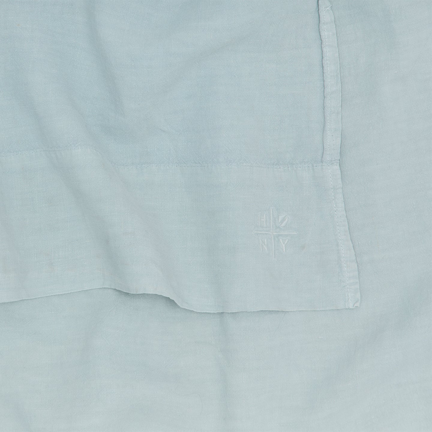 Simple Linen Flat Sheet - Sky
