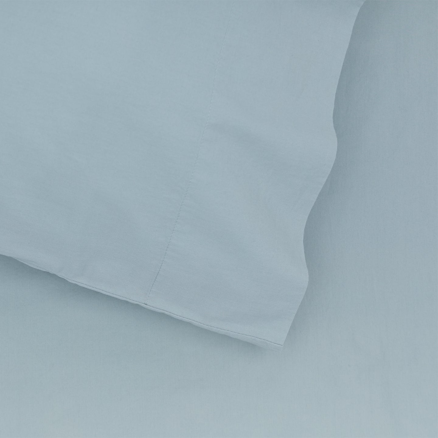 Essential Percale Pillowcases, Set of 2 - Sky