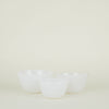Blown Glass Mixing Bowls - White