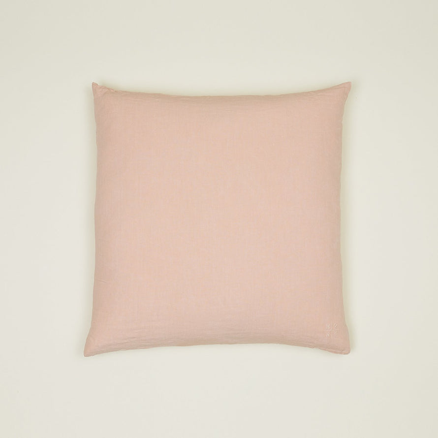 Simple Linen Euro Sham - Blush