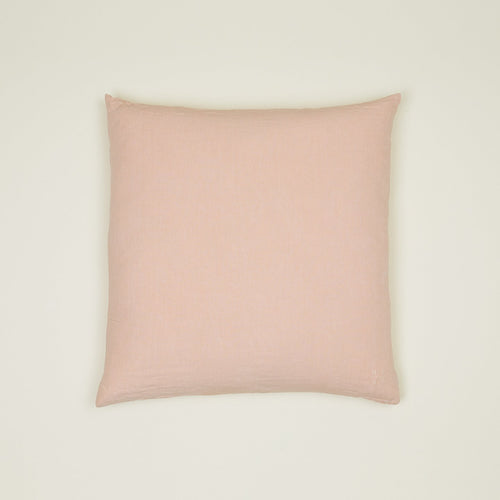 Simple Linen Euro Sham - Blush