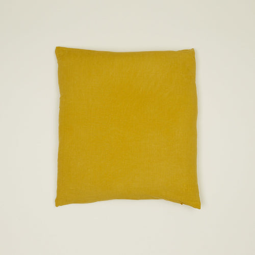 Simple Linen Euro Sham - Mustard