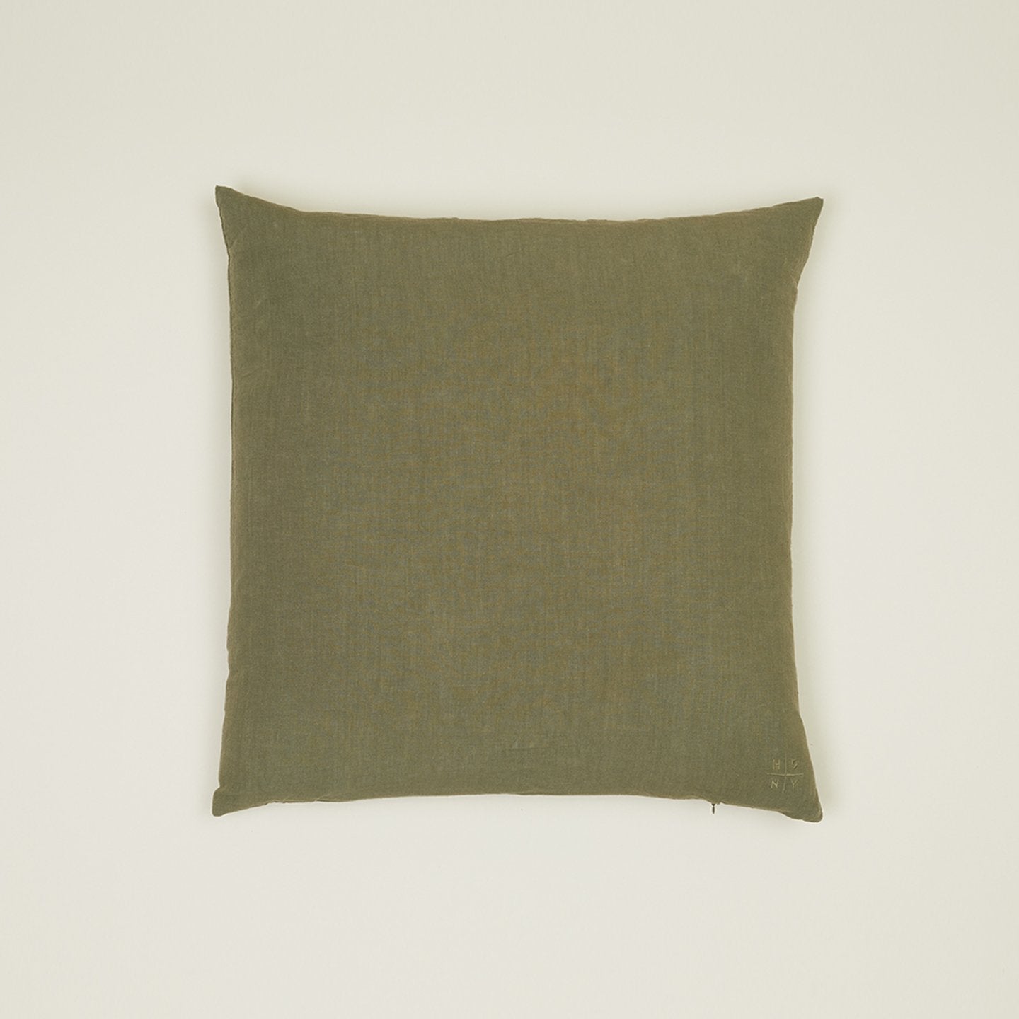 Simple Linen Euro Sham - Olive
