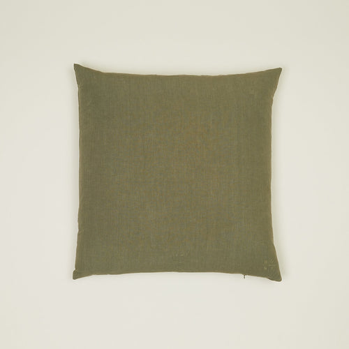 Simple Linen Euro Sham - Olive
