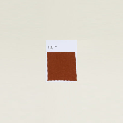 Simple Linen Swatch - Terracotta