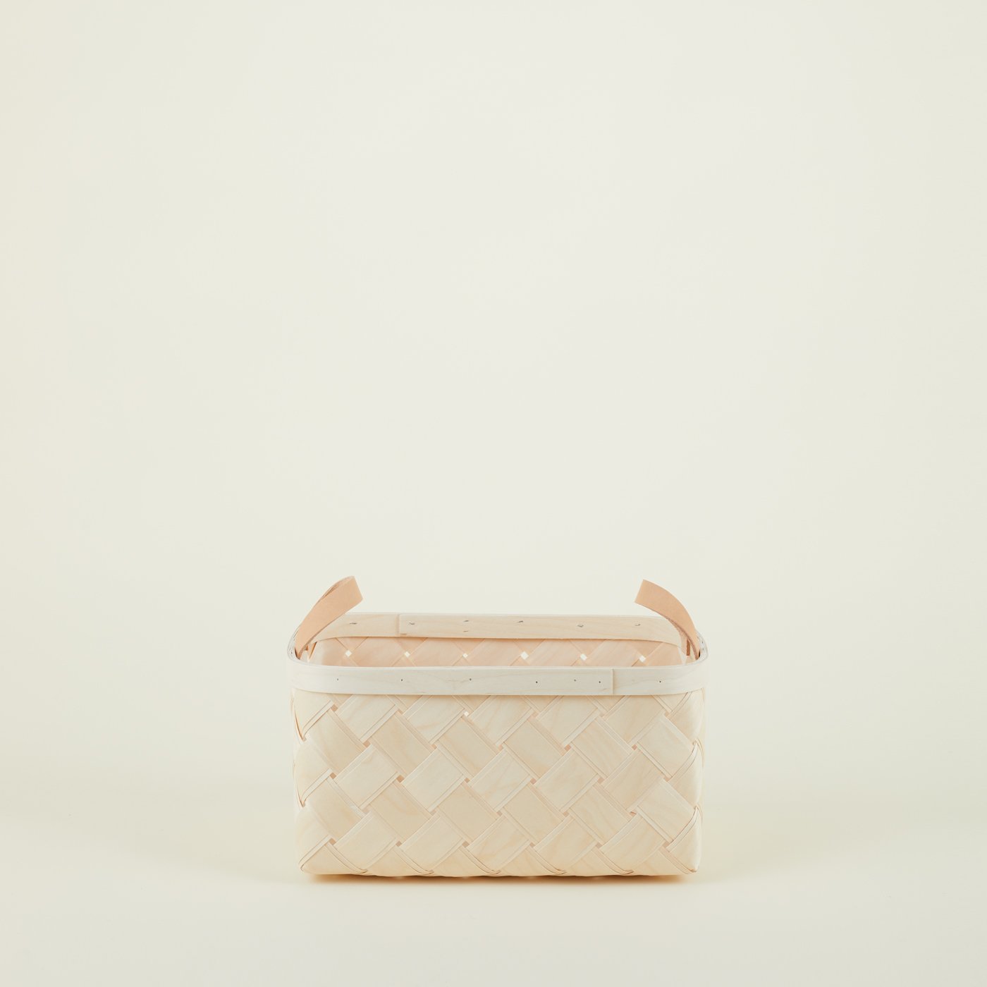 Birch + Leather Basket