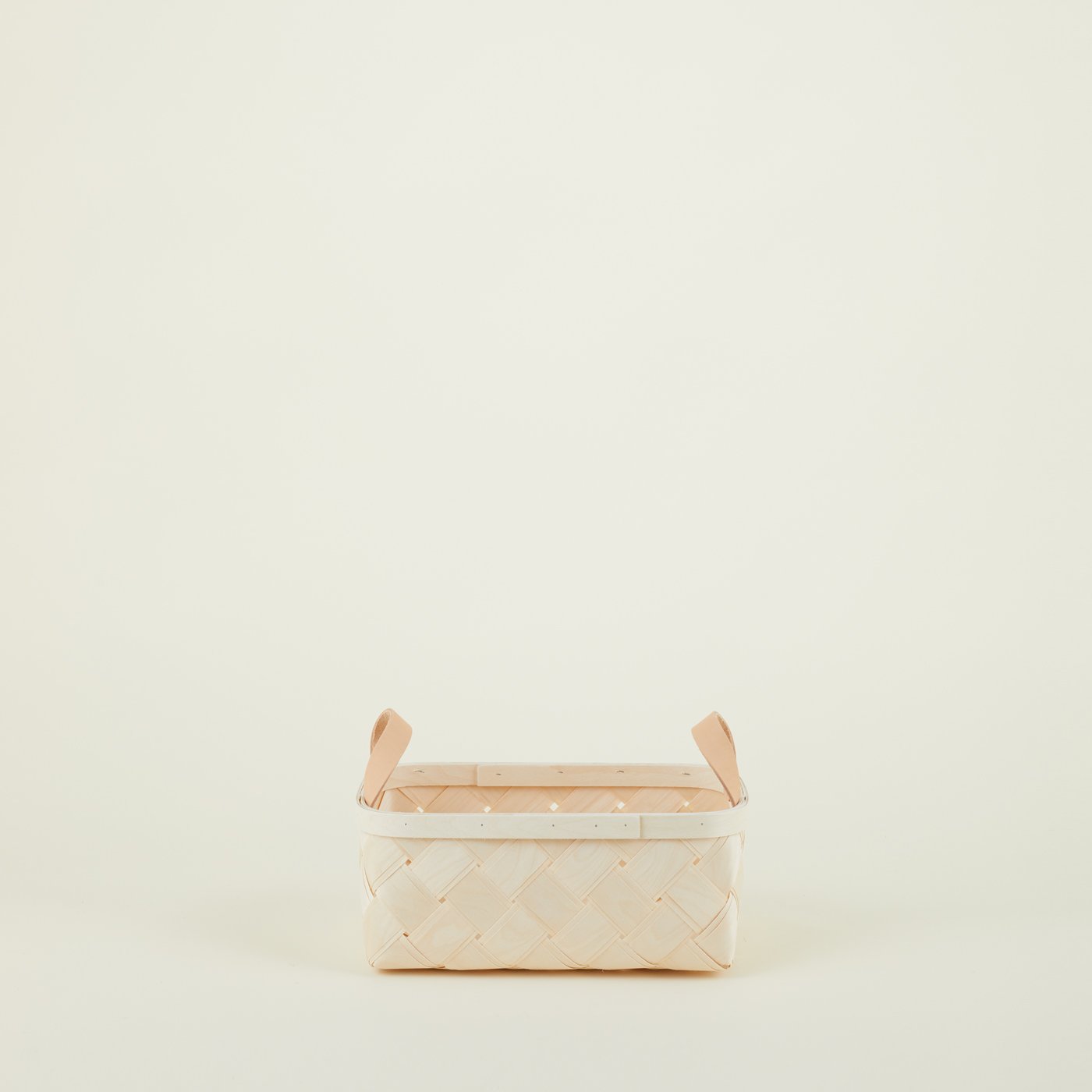 Birch + Leather Basket