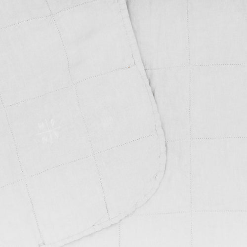 Simple Linen Quilt - White