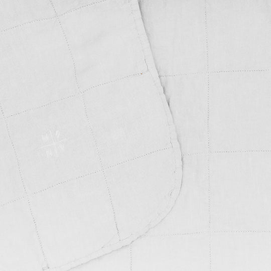 Simple Linen Quilt - White