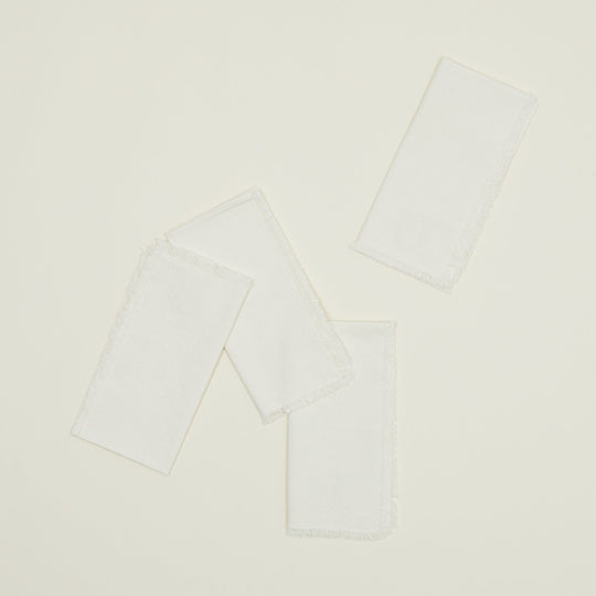 Essential Dinner Napkin, Set of 4 - Ivory