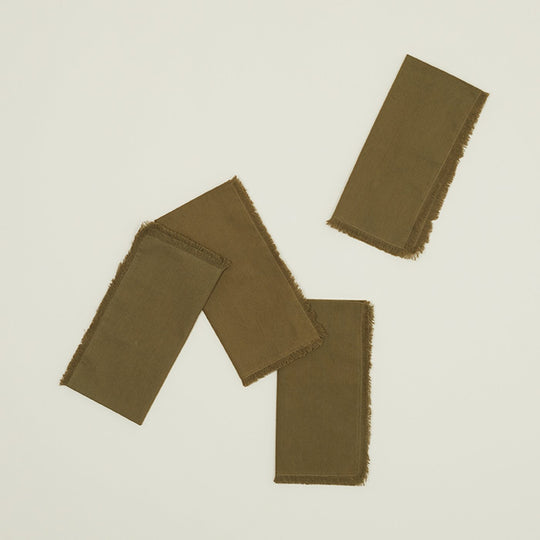 Essential Dinner Napkin, Set of 4 - Olive