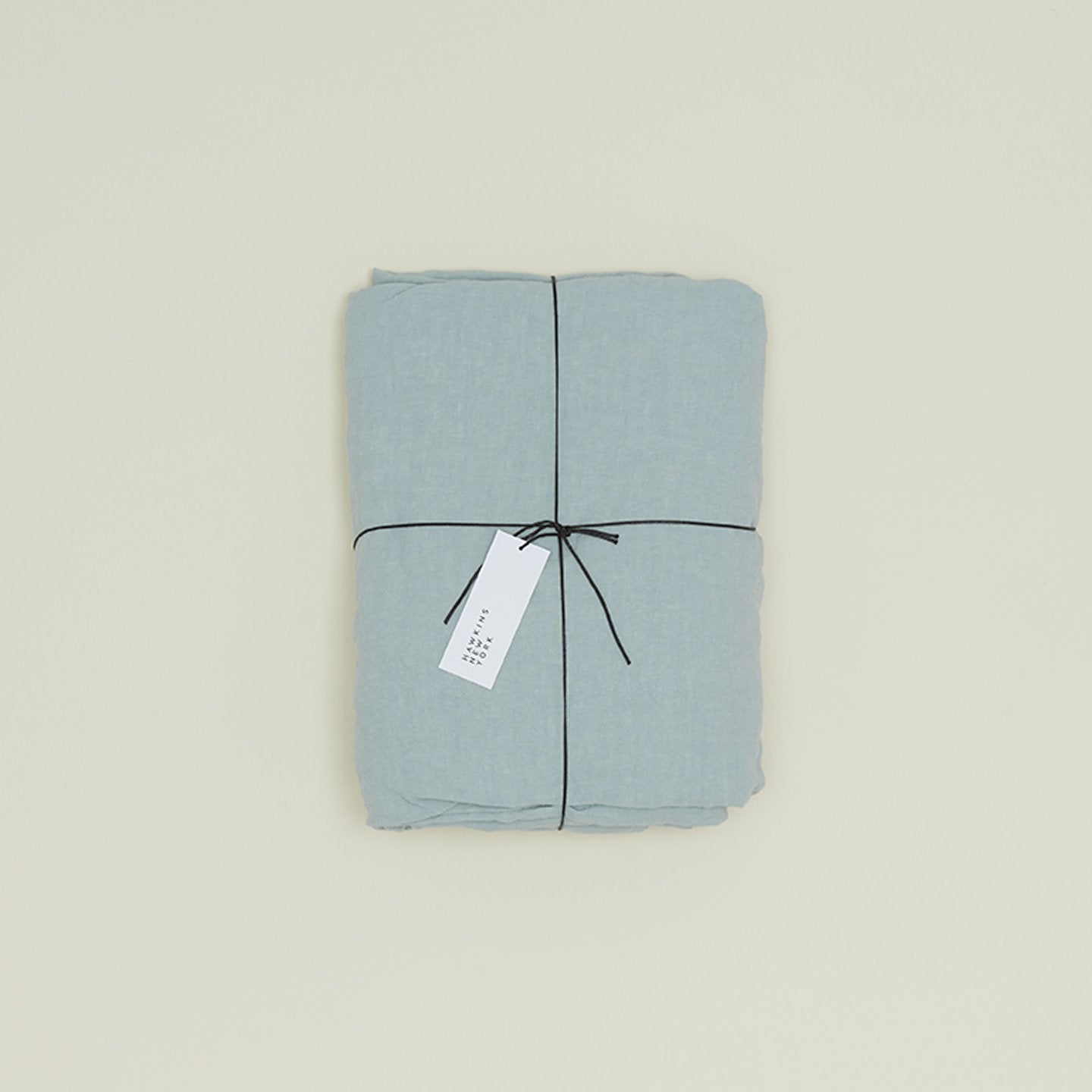 Simple Linen Fitted Sheet - Sky