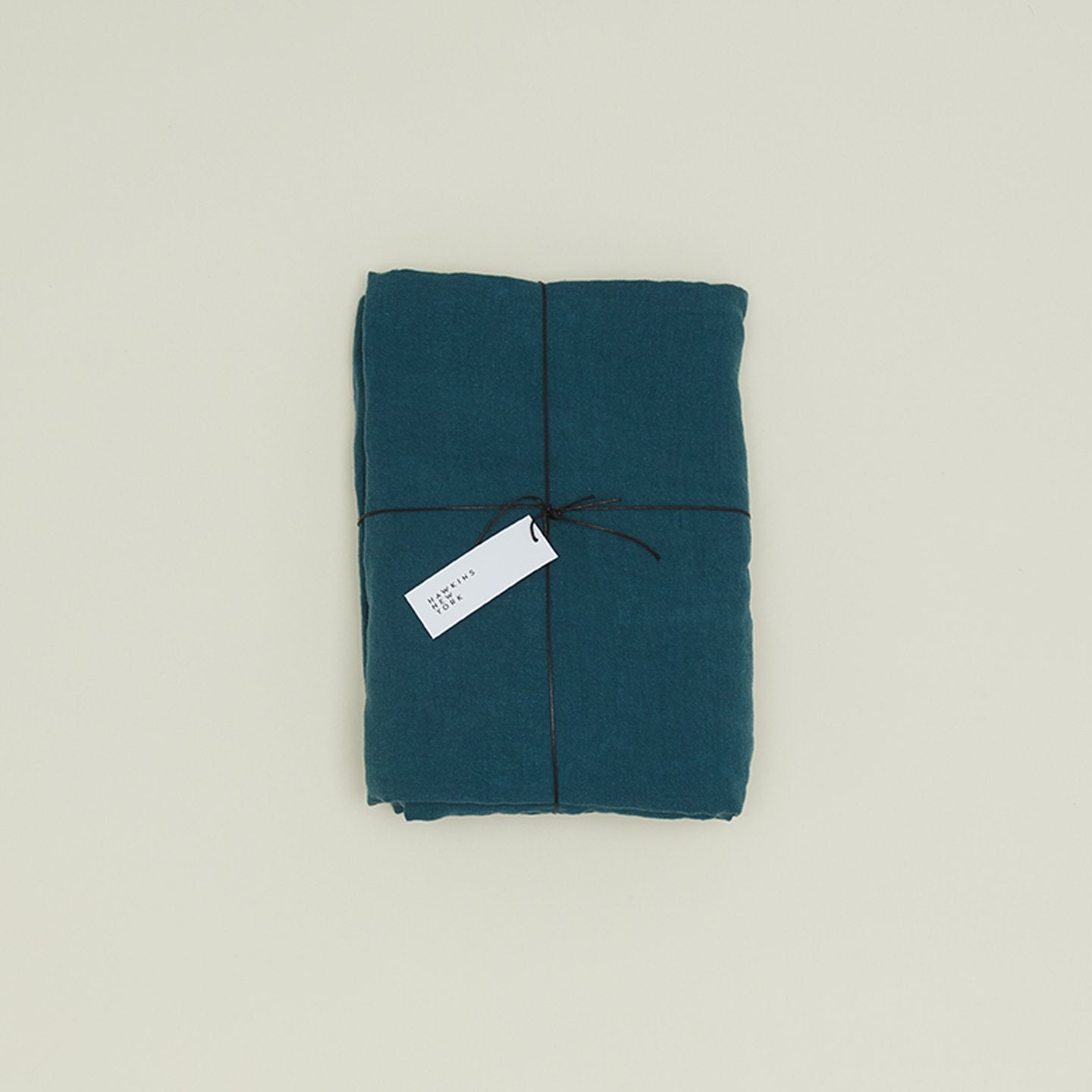 Simple Linen Fitted Sheet - Peacock